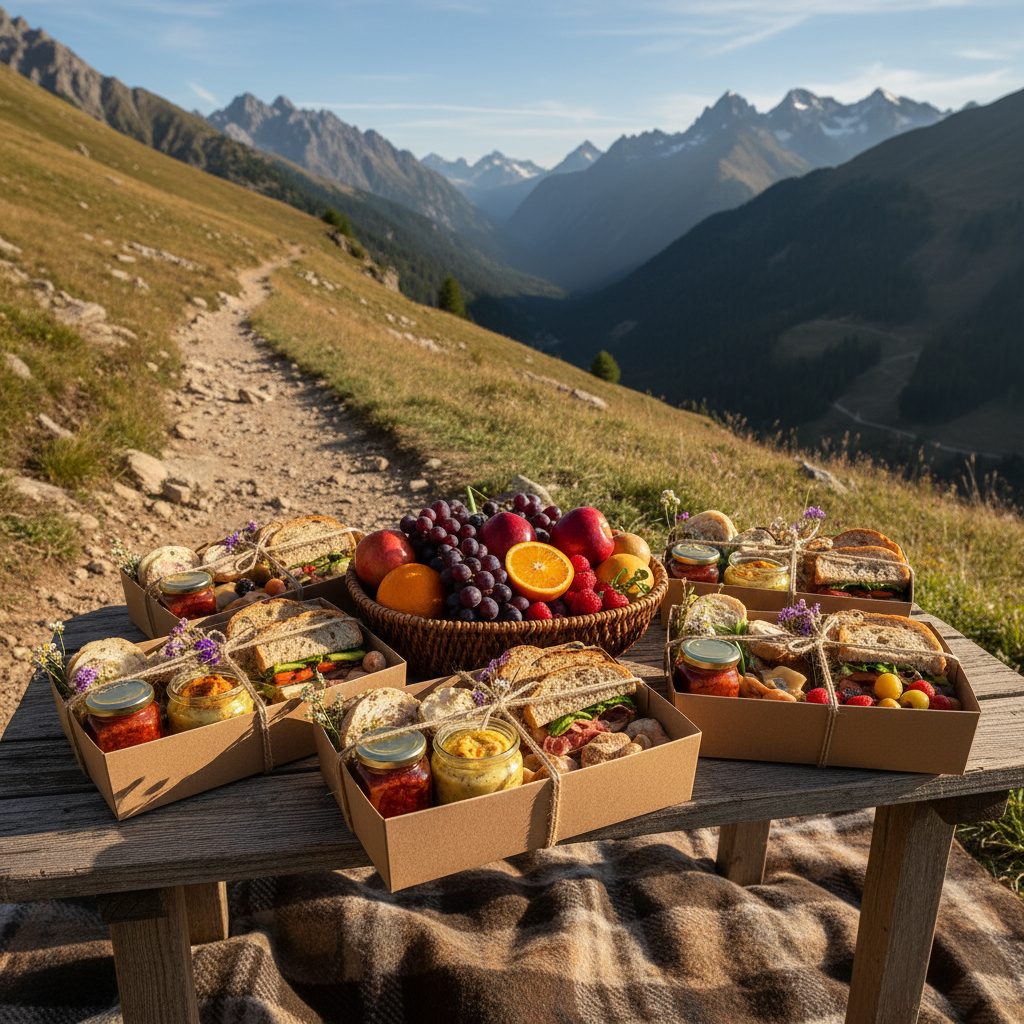 Picknickpakete mit regionalen Produkten
